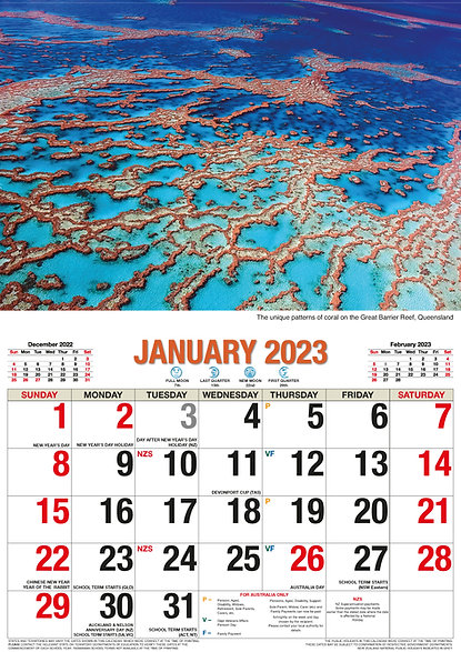 Beautiful Australia - Big Print 2023 Calendar