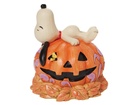 Disney Traditions by Jim Shore - Snoopy Laying on Halloween Pumpkin