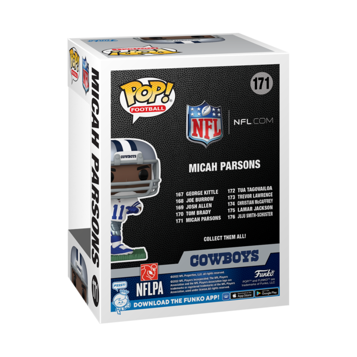 FUN65686-NFL-Football-Dallas-Cowboys-Micah-Parsons-Away-Uniform-Funko-Pop-Vinyl-Figure