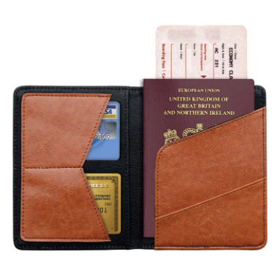 Charcoal Canvas Travel Wallet - W&amp;W