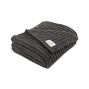 Demdaco Men's Giving - 140cm/55" Grey Knit Fabric Blanket
