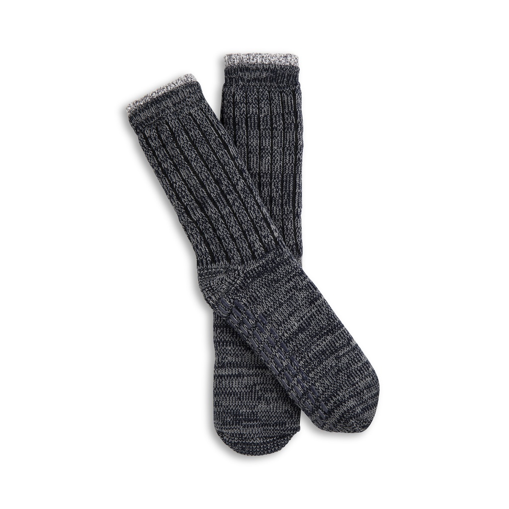 Demdaco Men's Giving - Navy Slipper Socks