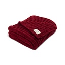 Demdaco Giving - 132x160cm/52x63" Ribbed Red Blanket