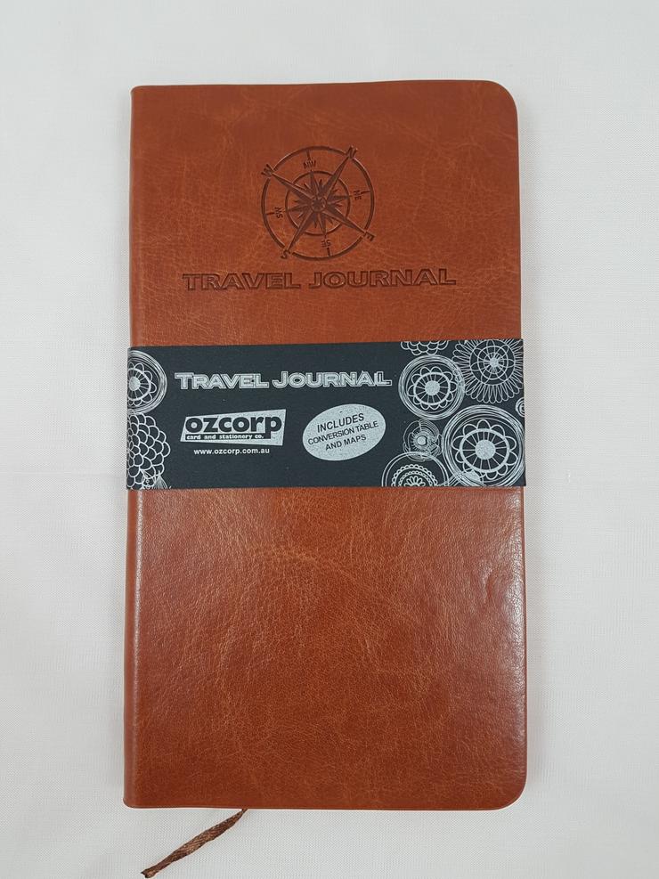 Travel Journal Slim Tan - OZCorp