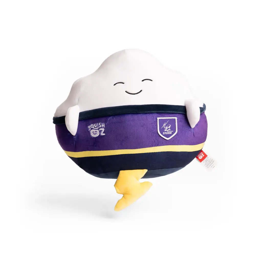 NRL Melbourne Storm SquishOz Mascot - Bolto the Storm Cloud