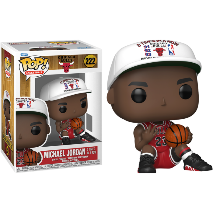 NBA: Bulls - Michael Jordan (3 in a Row) Funko Pop! Vinyl Figure #222