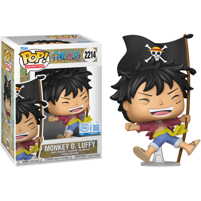 One Piece - Luffy D. Luffy (with Flag) Funko Pop! Vinyl Figure #2214