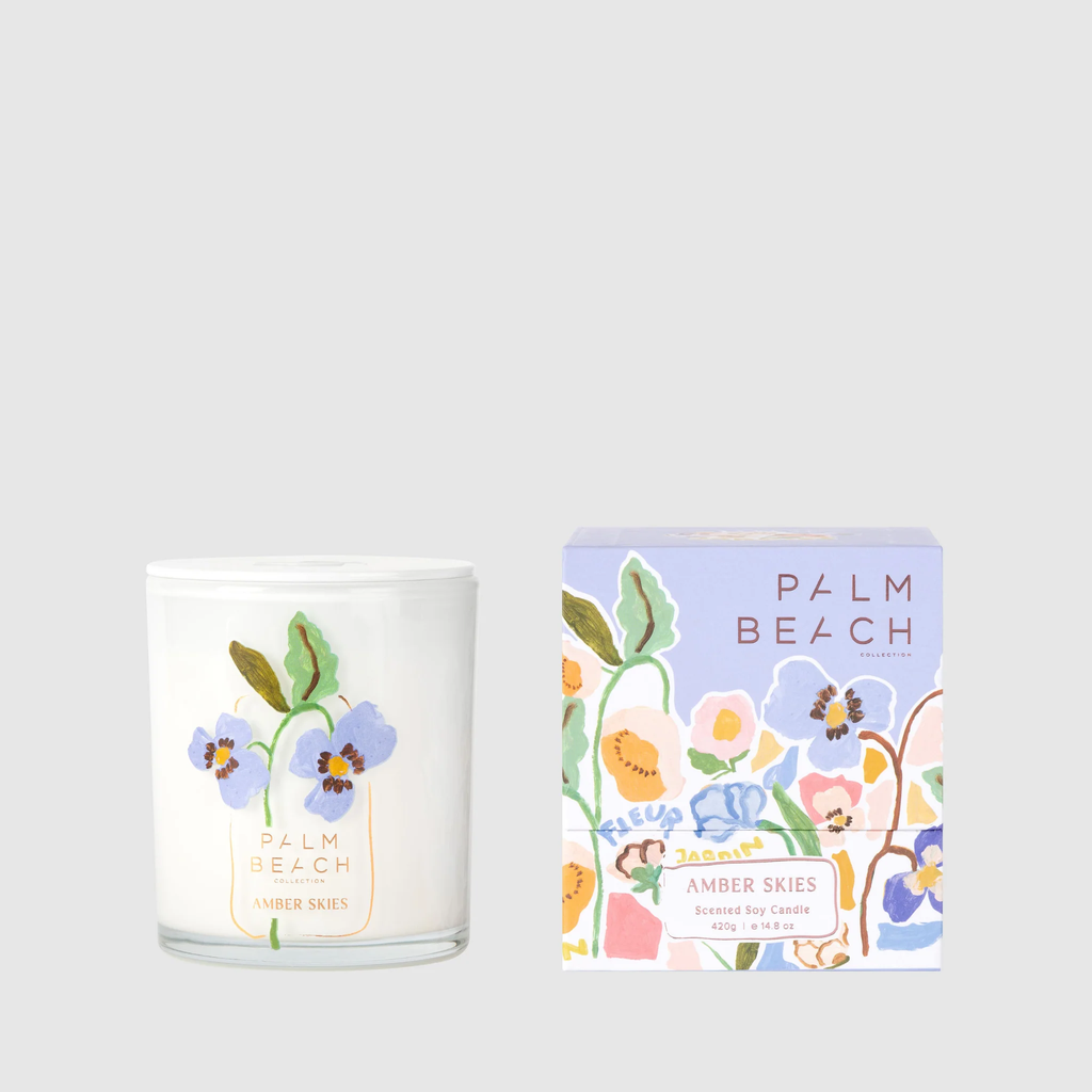Amber Skies (Saffron, Jasmine & Amber) - Standard Candle - Palm Beach Collection