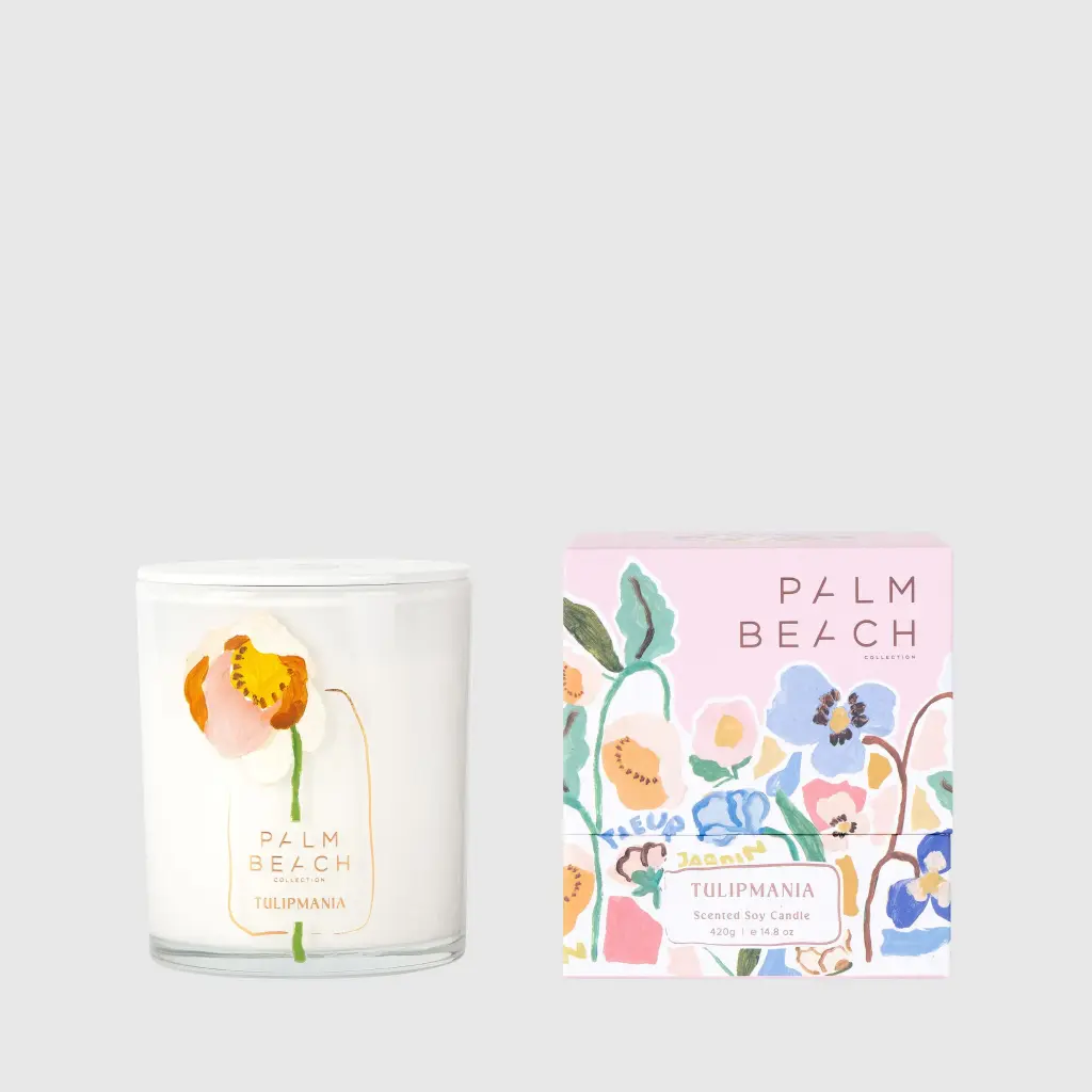 Tulipmania (Bergamot Tulip & Pear) - Standard Candle - Palm Beach Collection