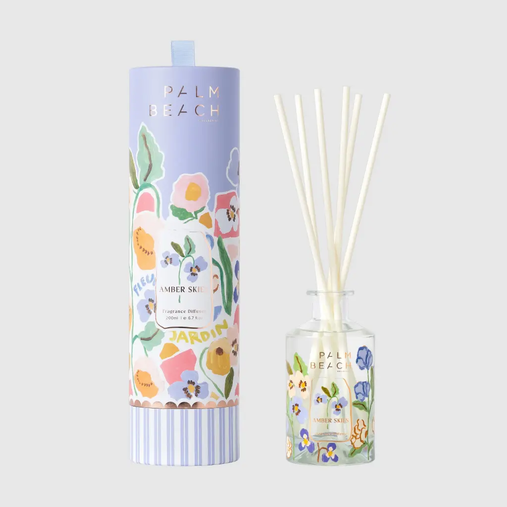 Amber Skies (Saffron, Jasmine & Amber) - Reed Diffuser - Palm Beach Collection