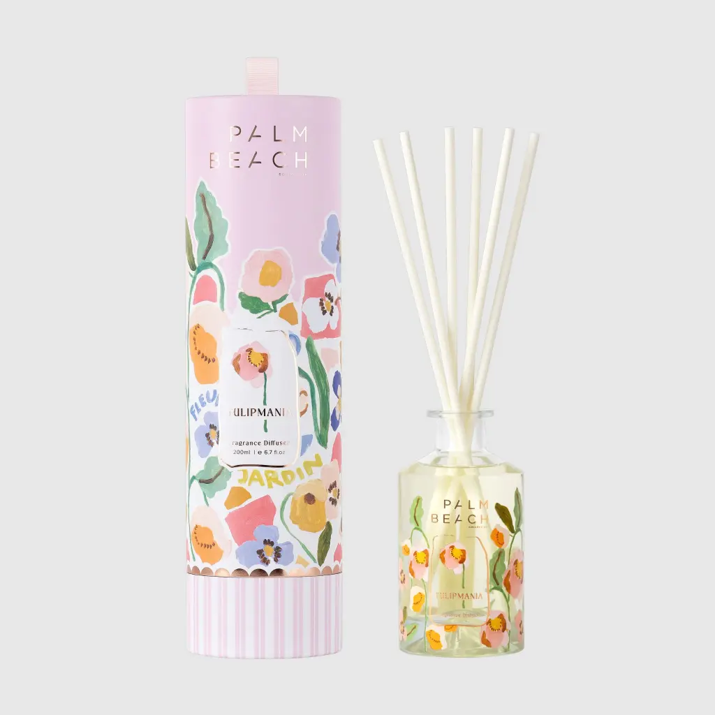 Tulipmania (Bergamot Tulip & Pear) - Reed Diffuser - Palm Beach Collection
