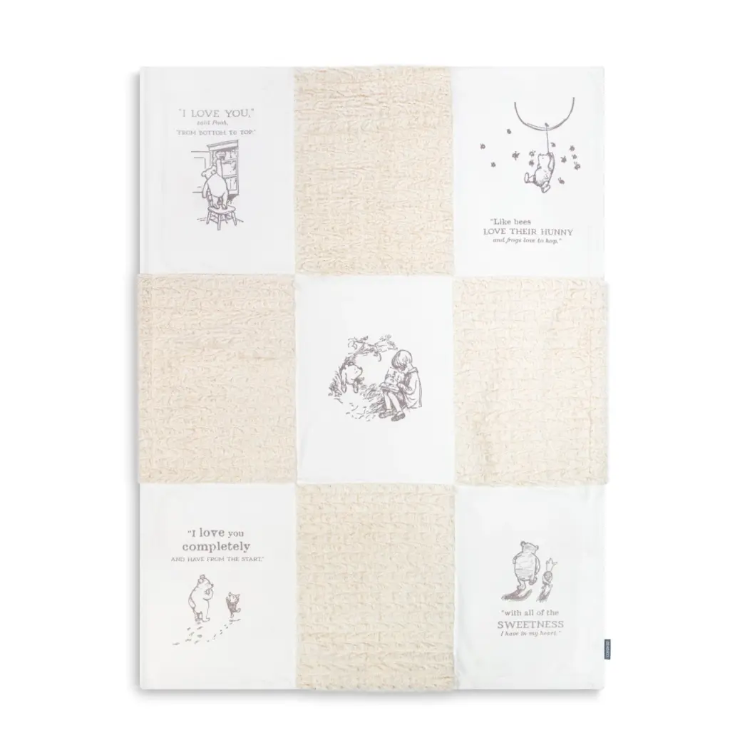 Demdaco Winnie-The-Pooh Blanket Natural Sweetness