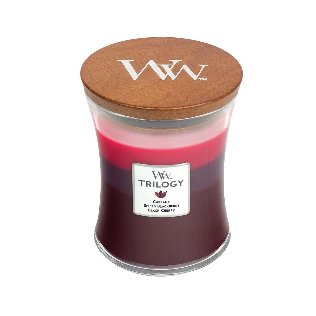 Sun Ripened Berries Trilogy Medium Candle - WoodWick