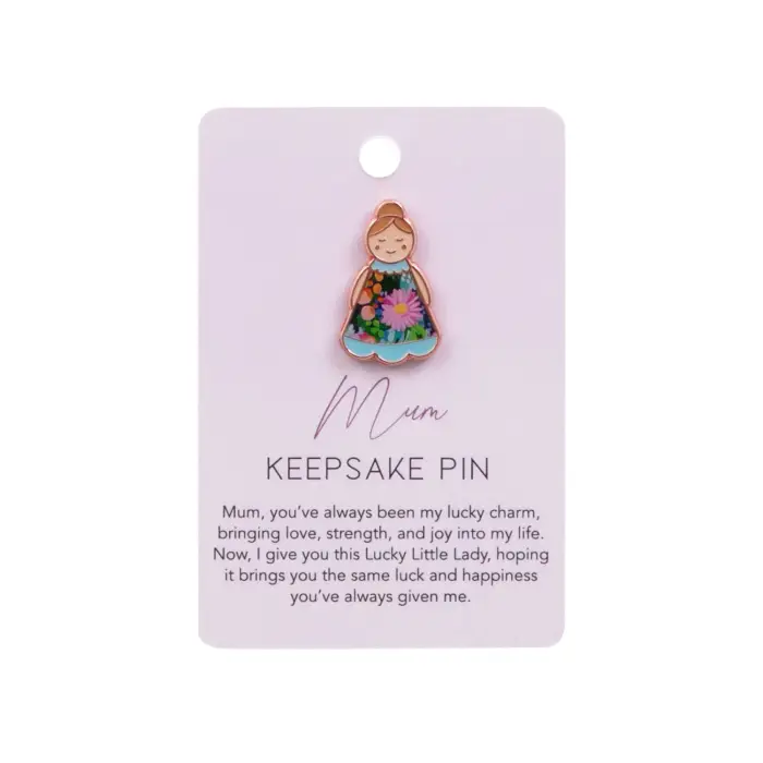 Lucky Little Ladies Keepsake Pin - Mum