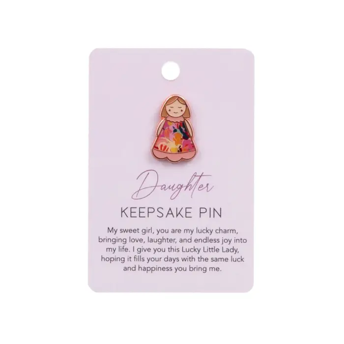 Lucky Little Ladies Keepsake Pin Daughter