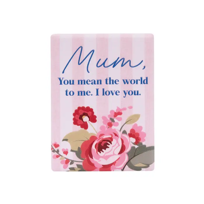 Mother's Day Ceramic Magnet - I Love You