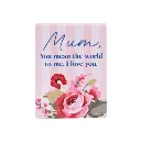 Mother's Day Ceramic Magnet - I Love You