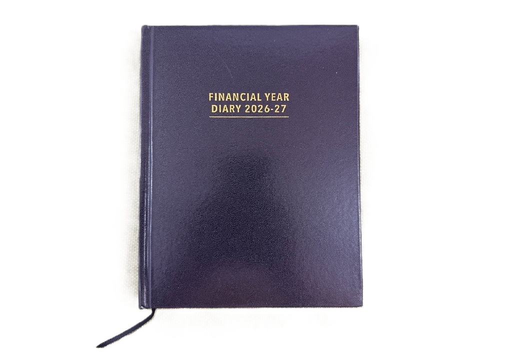2026-2027 Financial Year Diary - A5 Day-To-A-Page (DTP) Black