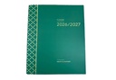 2026-2027 Financial Year Diary - A4 Month-To-View (MTV) Green