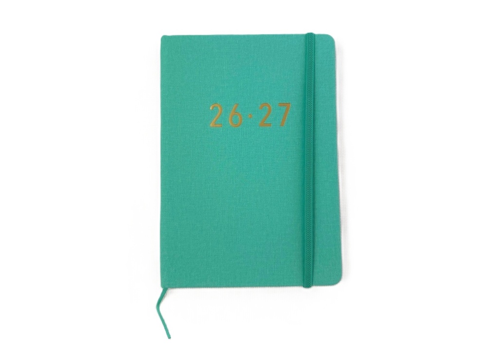2026-2027 Financial Year Diary - A5 Week-To-View (WTV) Aqua