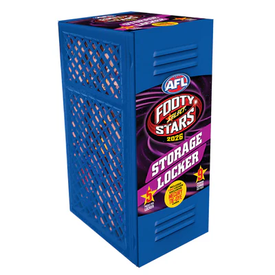 2026 AFL Footy Stars Blaster Storage Locker (5 Card Packs)