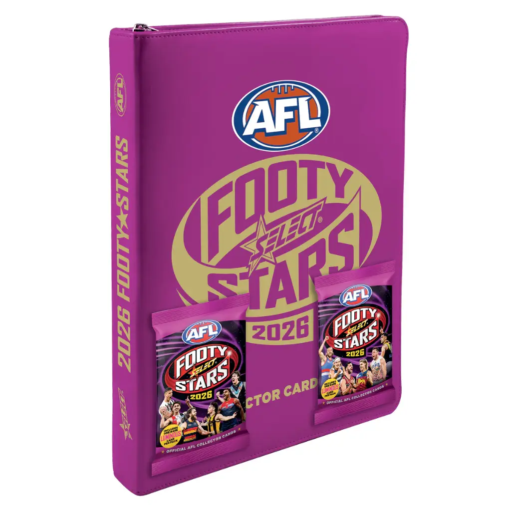2026 AFL Footy Stars Vinyl Album (Includes 2 Card Packs)