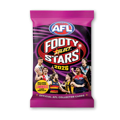 2026 AFL Footy Stars Trading Cards Pack (9 Cards)