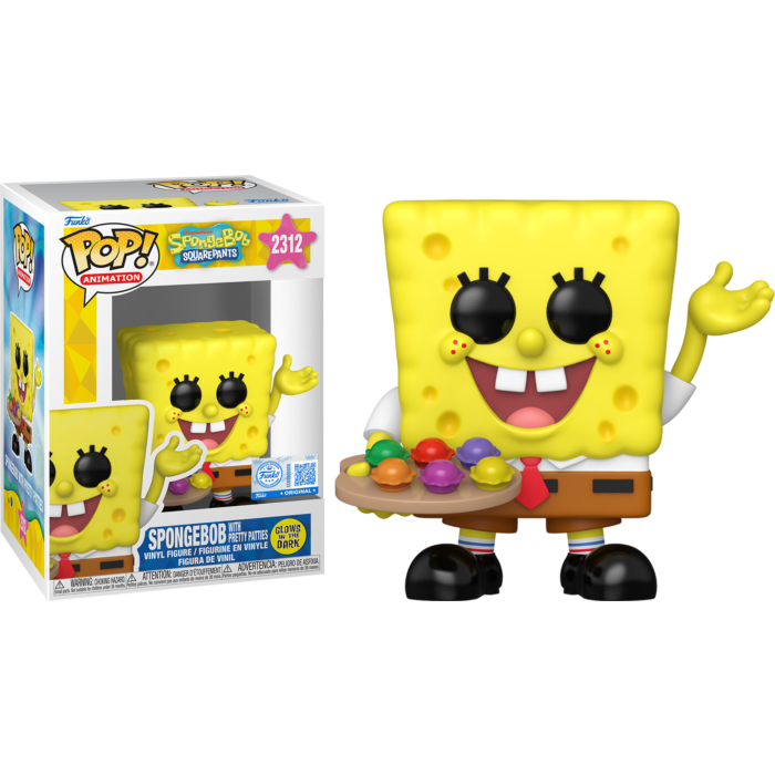 SpongeBob SquarePants - SpongeBob with Patties (Glow in the Dark) Funko Pop! Vinyl Figure #2312