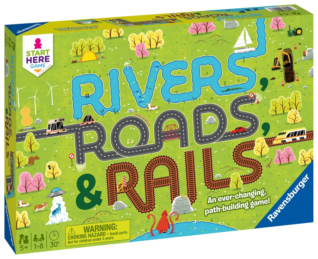 Rivers Roads & Rails Board Game - Ravensburger