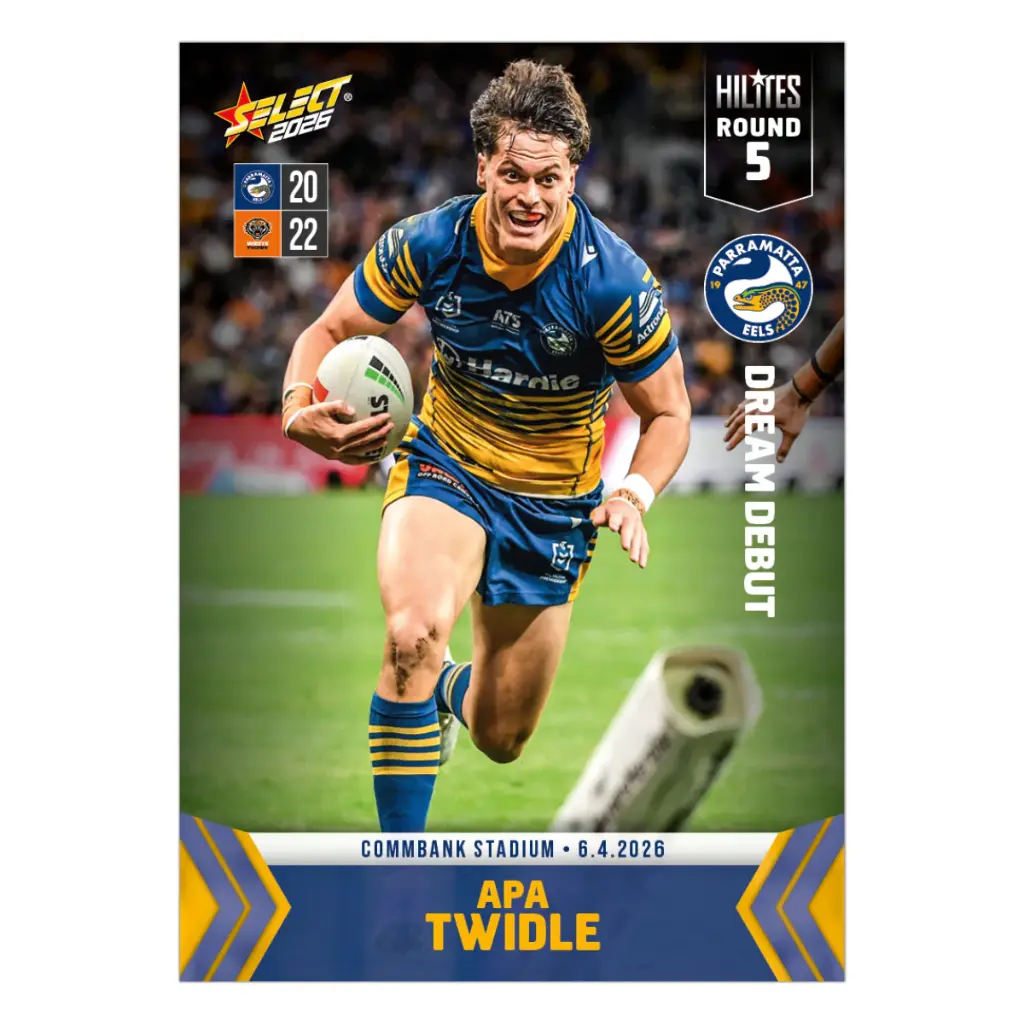 Select Australia 2026 NRL Hilites Round 5 Card Apa Twidle Parramatta Eels