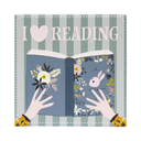 Forever Booked Ceramic Coaster - Heart