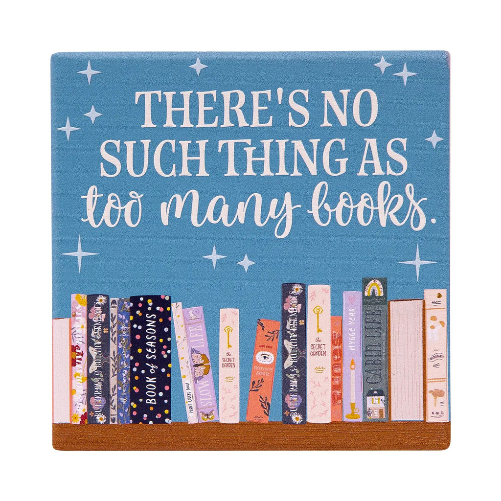 Forever Booked Ceramic Coaster - Too Many