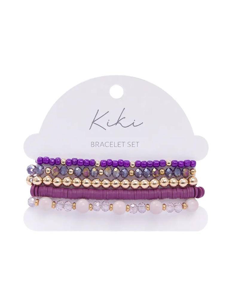 KiKi Purple Eclipse Bracelet Set