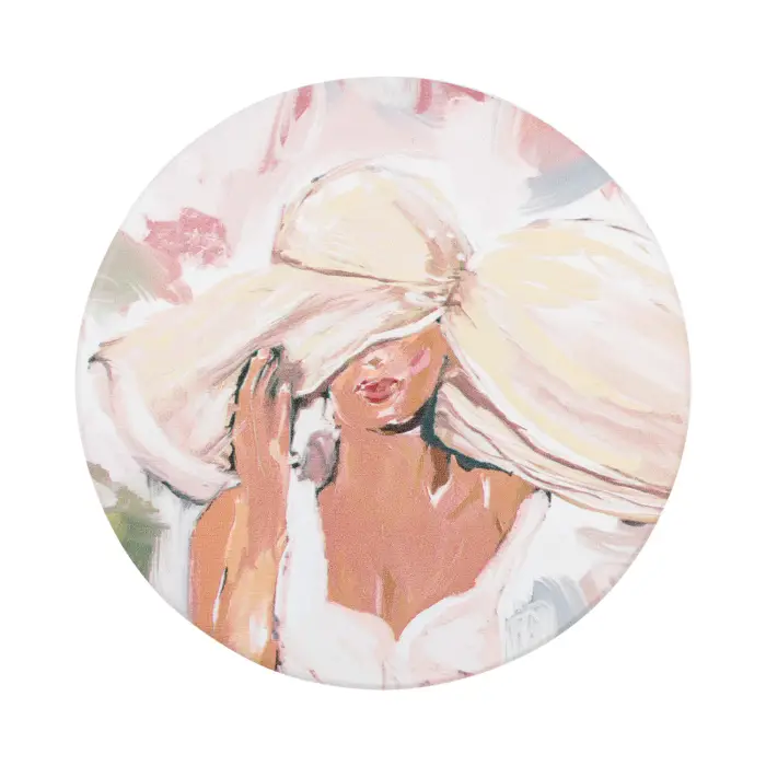 Love, Vera Woman Ceramic Coaster 