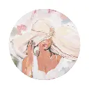Love, Vera Woman Ceramic Coaster 