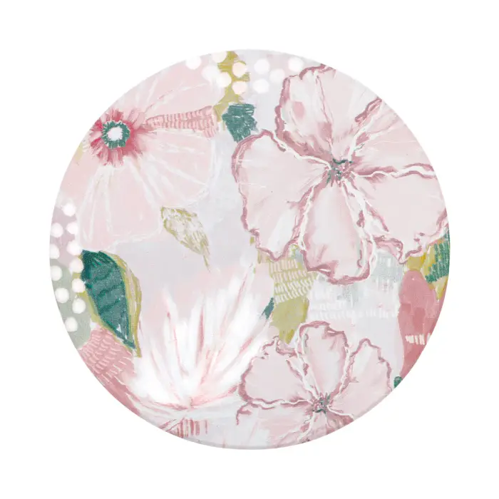 Love, Vera Clay Floral Ceramic Coaster