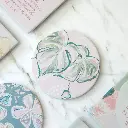 Love, Vera Monstera Ceramic Coaster