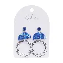 KiKi Silver Blue Drop Earrings