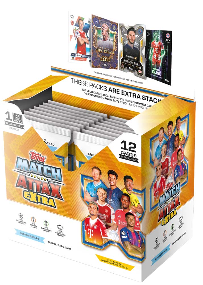 Topps UCC Match Attax EXTRA Champions League 2025/2026 Edition Trading Card Sealed Box