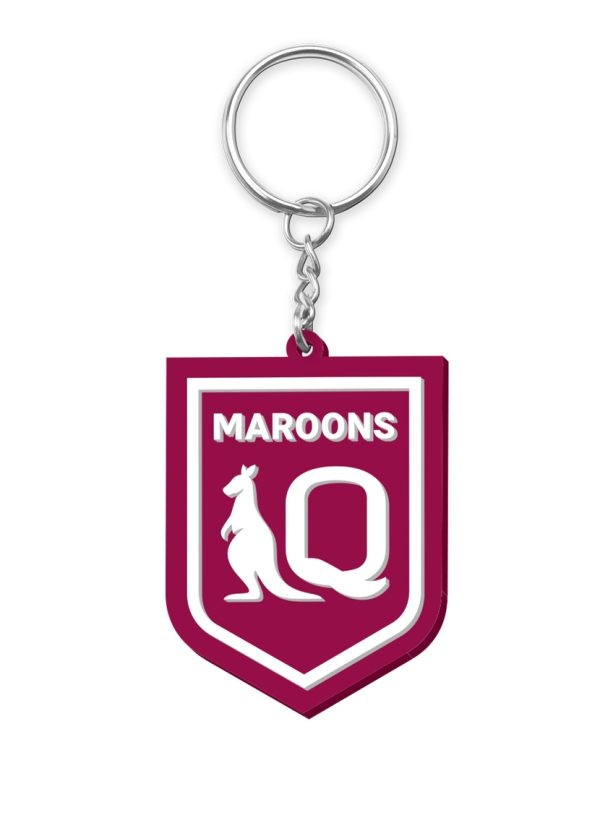 State of Origin QLD Maroons Rubber Keyring