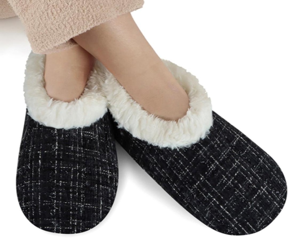 Slumbies Women's Tweed Sparkle Large - Black/White