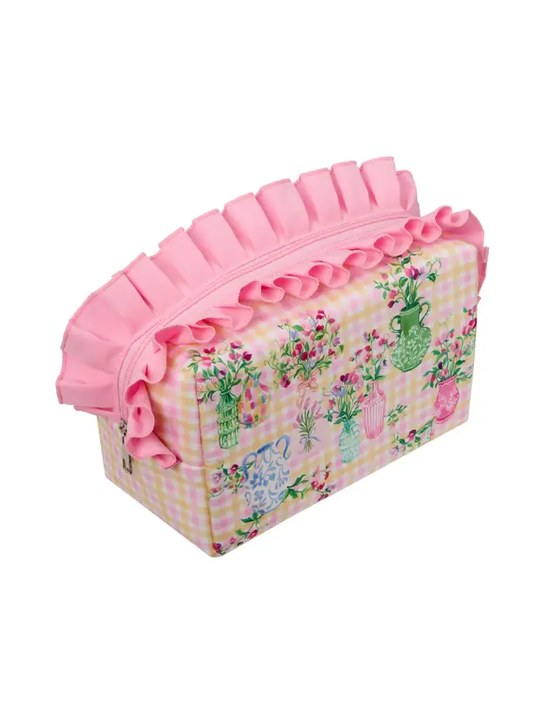Heathcote and Ivory Sweet Pea Ruffle Wash Bag - Splosh