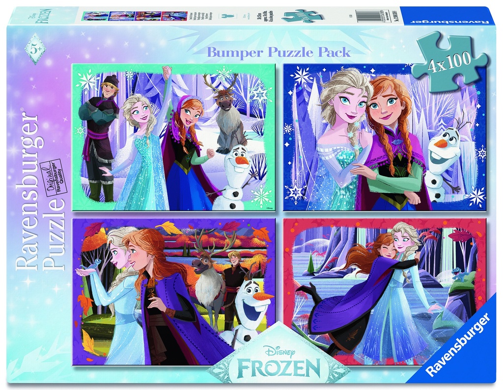 Ravensburger Disney’s Frozen Magical Spirits 4 x 100 Piece Puzzle