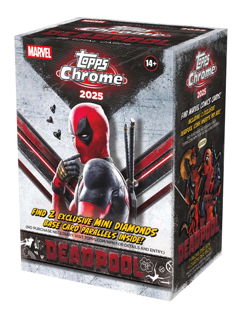 Topps 2025 Marvel Deadpool Chrome Value Box