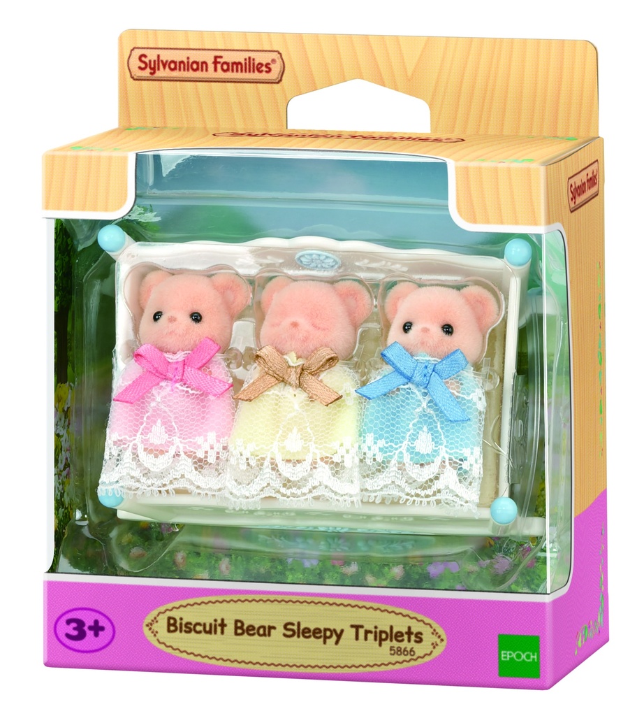 Sylvanian Families - Biscuit Bear Sleepy Triplets