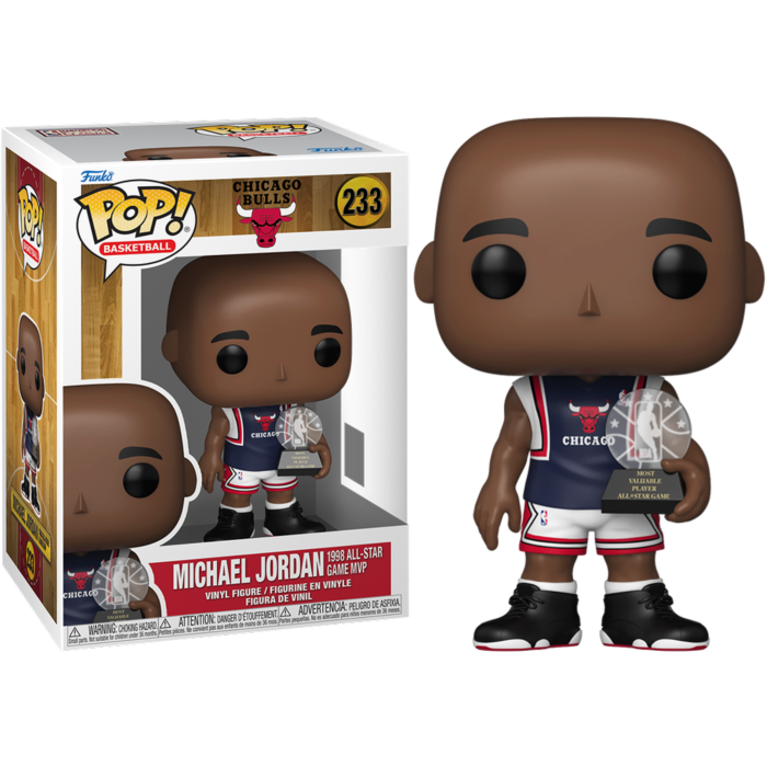 NBA: Chicago Bulls - Michael Jordan (1998 All-Star Game MVP) Funko Pop! Vinyl Figure #233