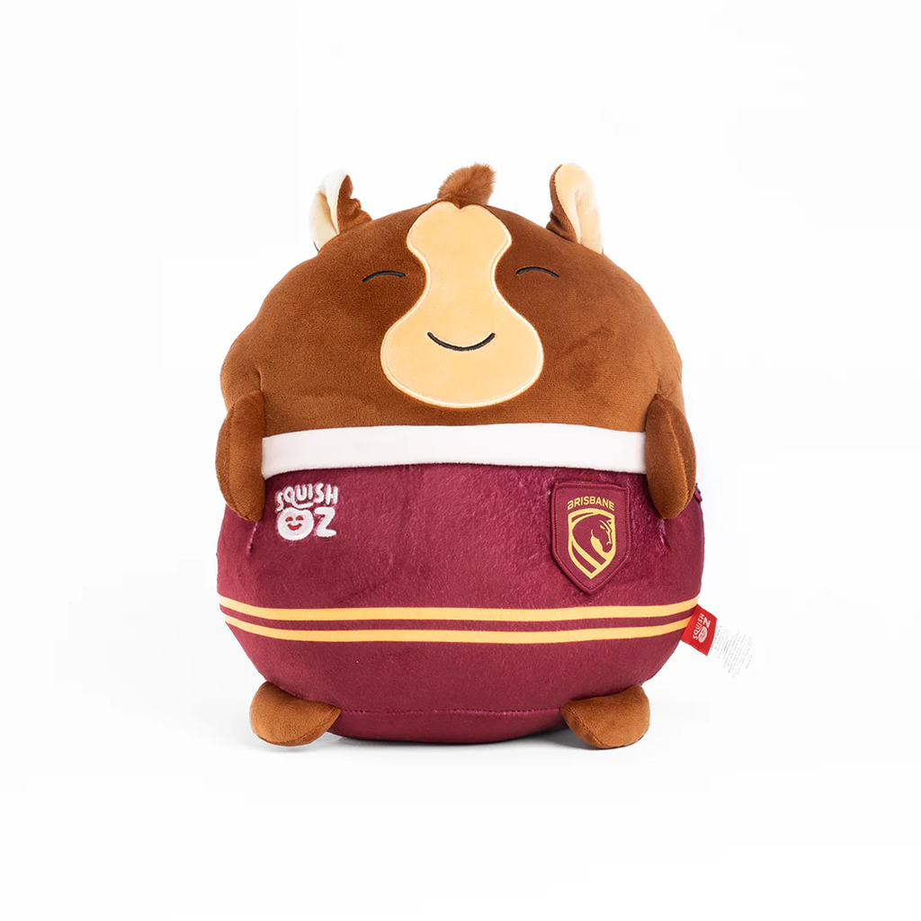 NRL Brisbane Broncos SquishOz Mascot - Bucko the Bronco