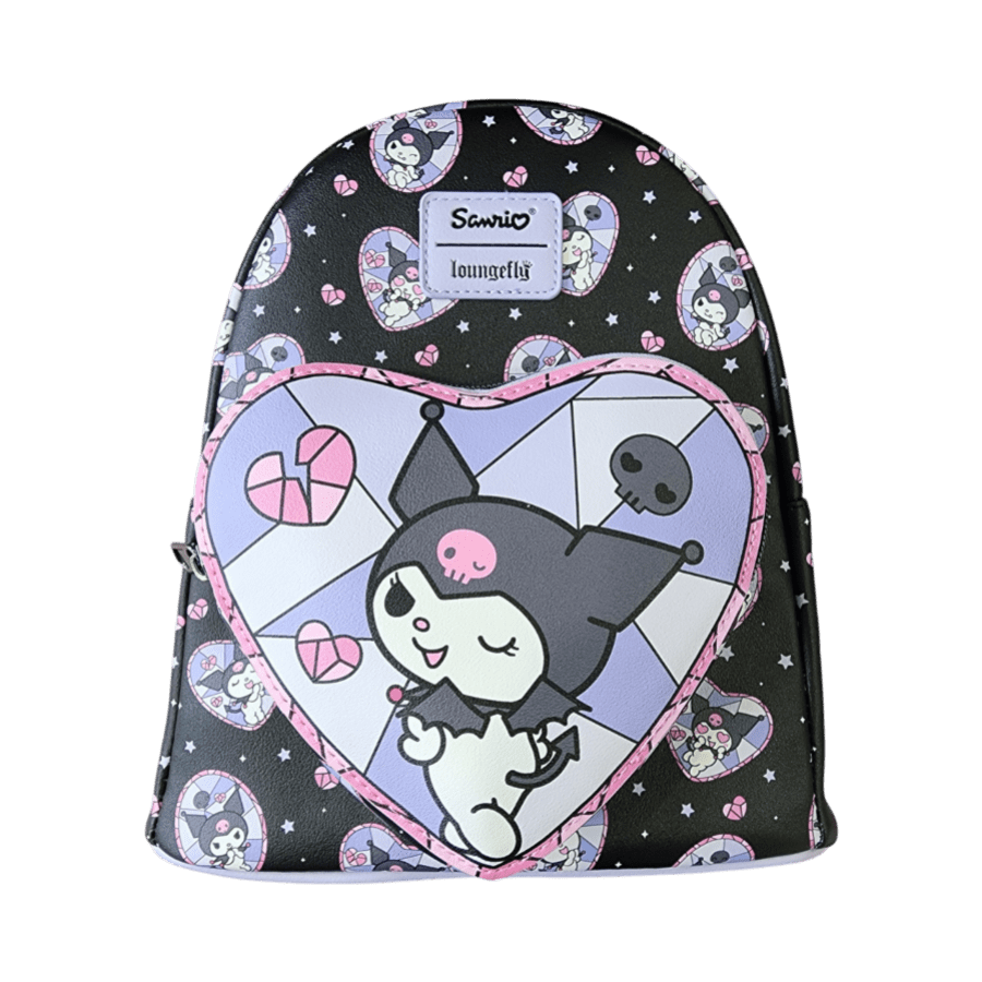 Kuromi - Stained Glass Mini Backpack - Loungefly