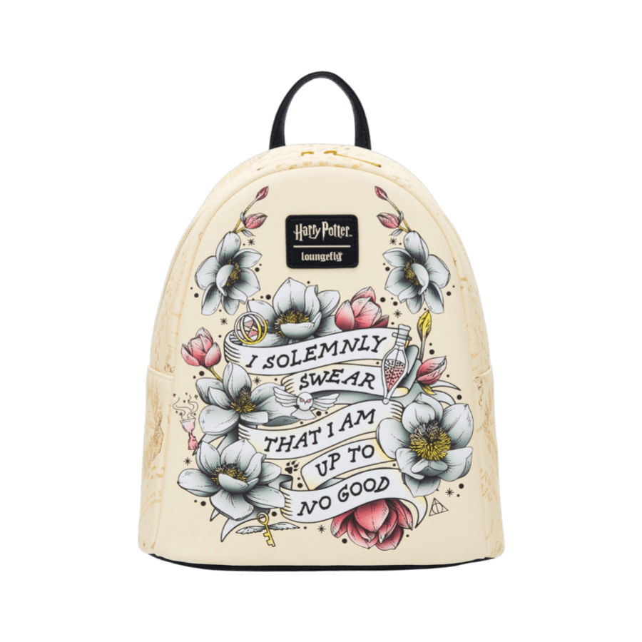 Harry Potter - Marauder's Map Floral Mini Backpack - Loungefly