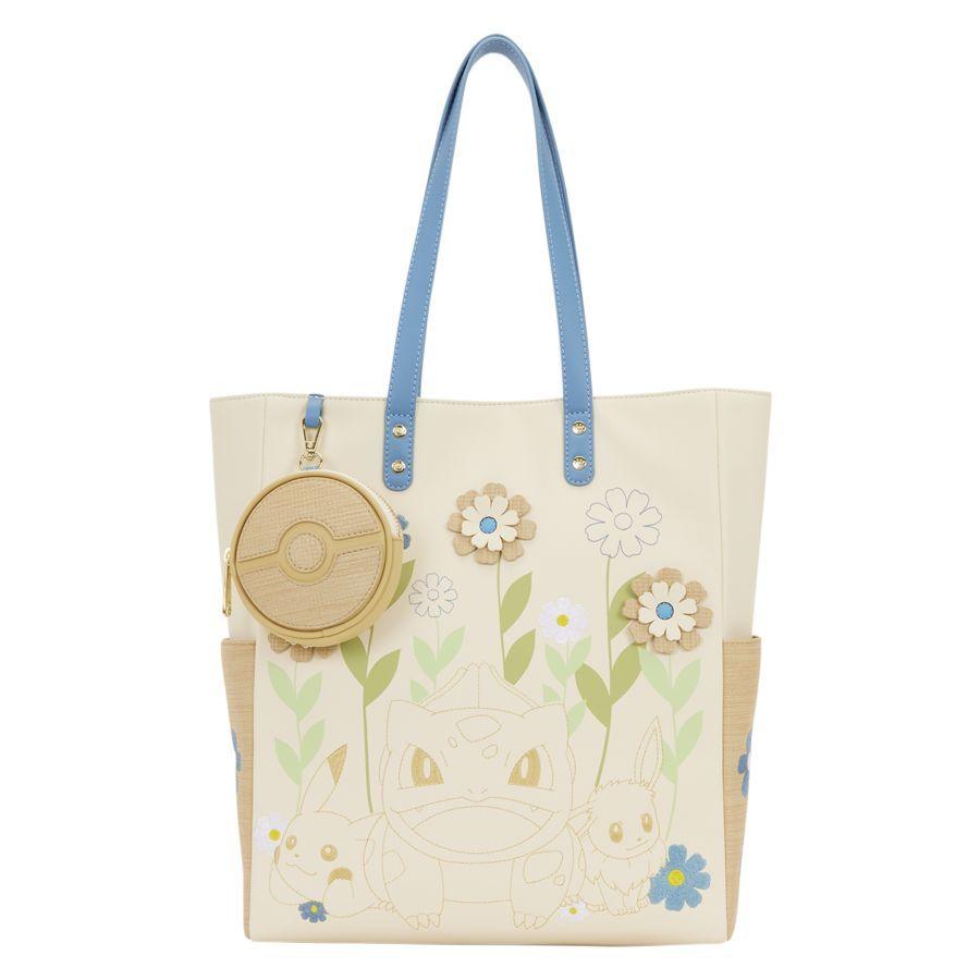 Pokémon - Floral Tote Bag with Coin Bag - Loungefly
